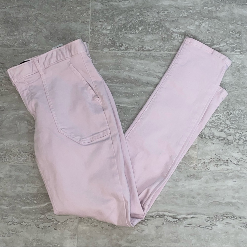 Banana Republic Sloan stretch skinny jeans light lavender lilac size 0